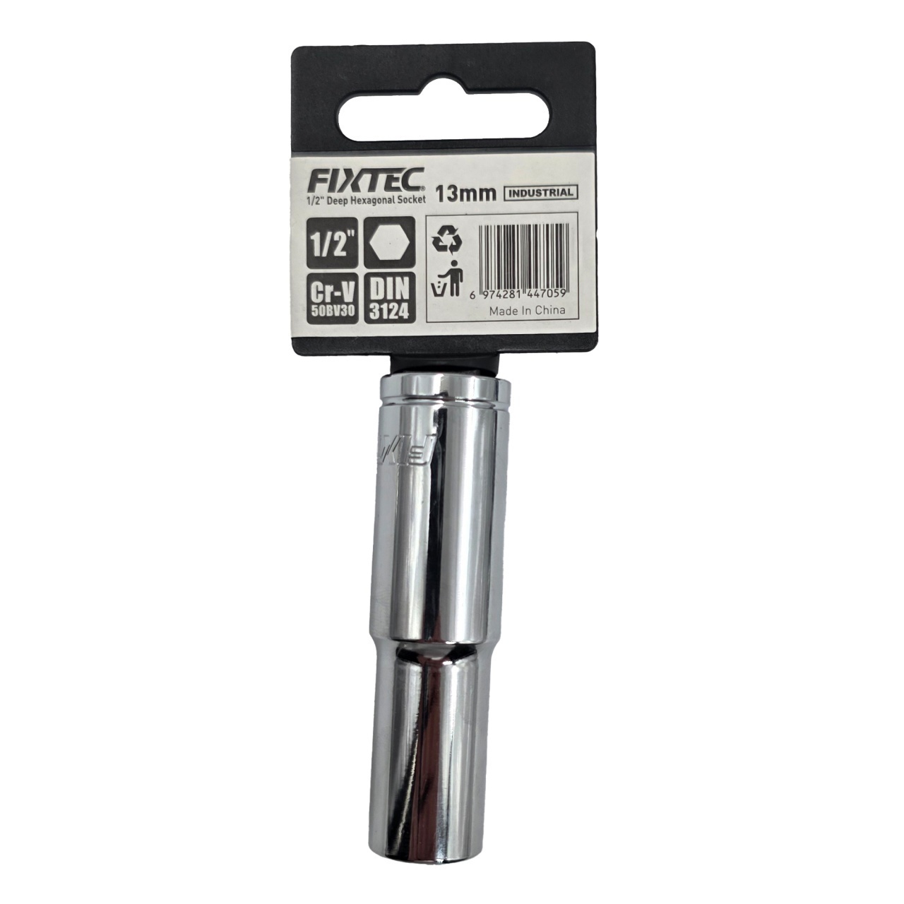 Cap tubular impact 13 mm, FIXTEC, sistem prindere 1/2 - 2 | YEO