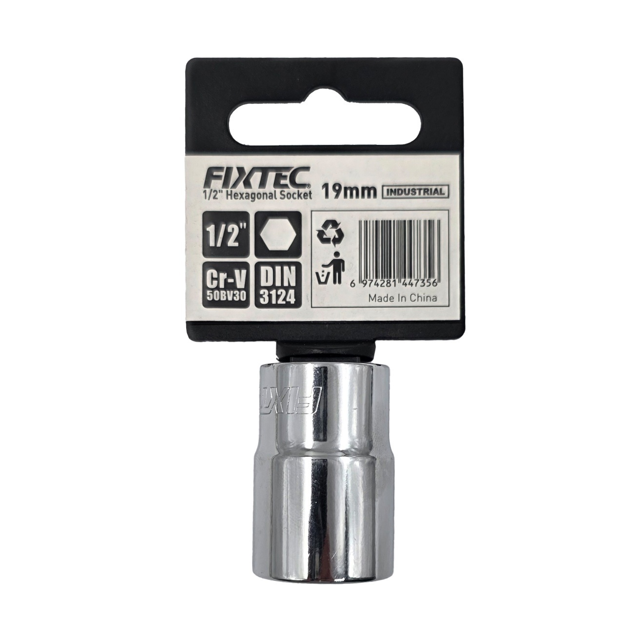 Cap tubular impact 19 mm, FIXTEC, montaj 1/2 - 2 | YEO
