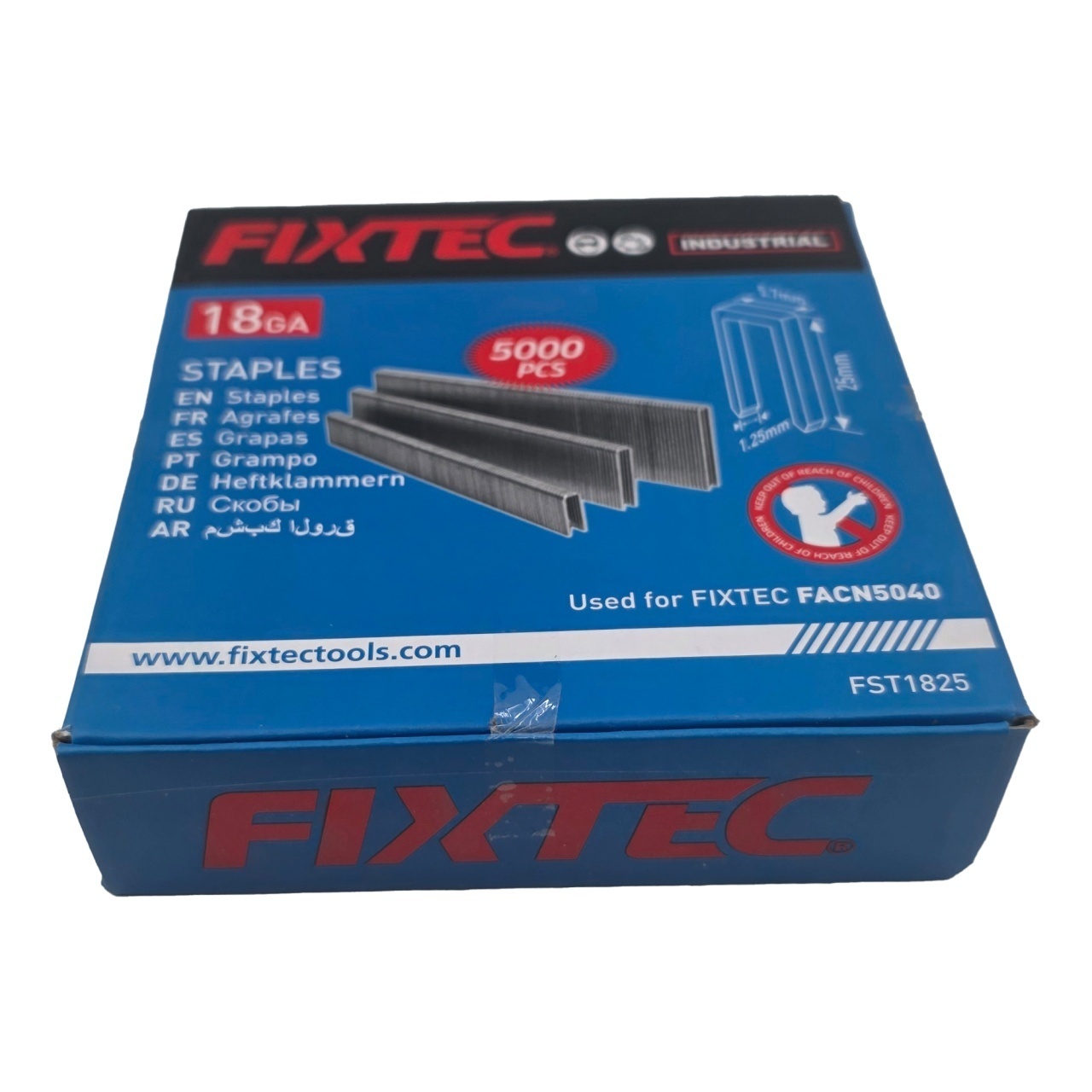 Capse Grapa FIXTEC GA‑18, 5.7×25 mm, set 5000 bucati - 3 | YEO