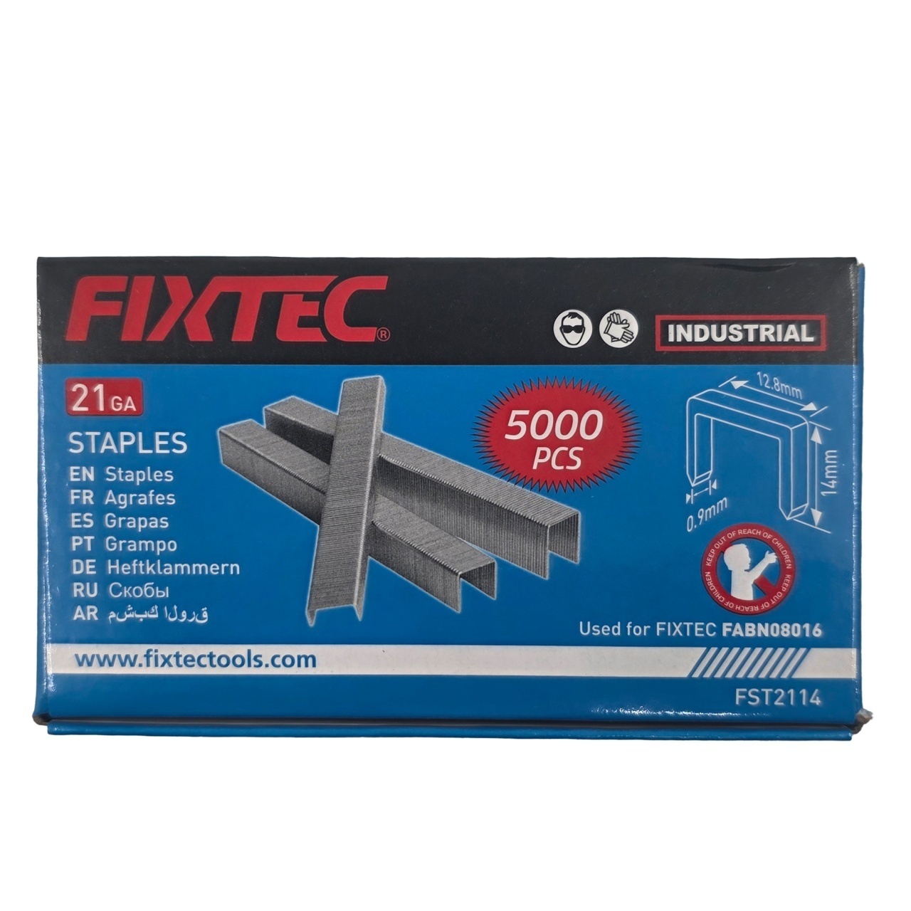 Capse tip Grapa FIXTEC GA-21, 12.8x14 mm, set 5000 bucati