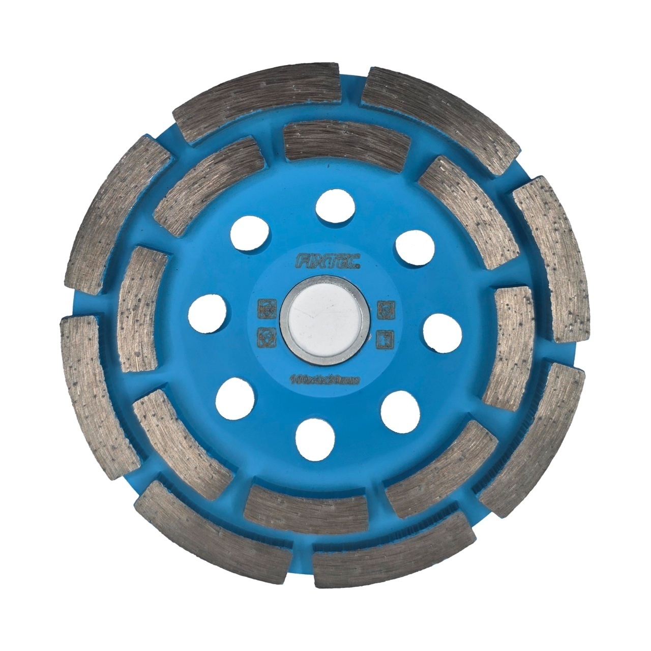 Disc diamantat segmentat FIXTEC 100 mm, grosime 5 mm - pentru beton