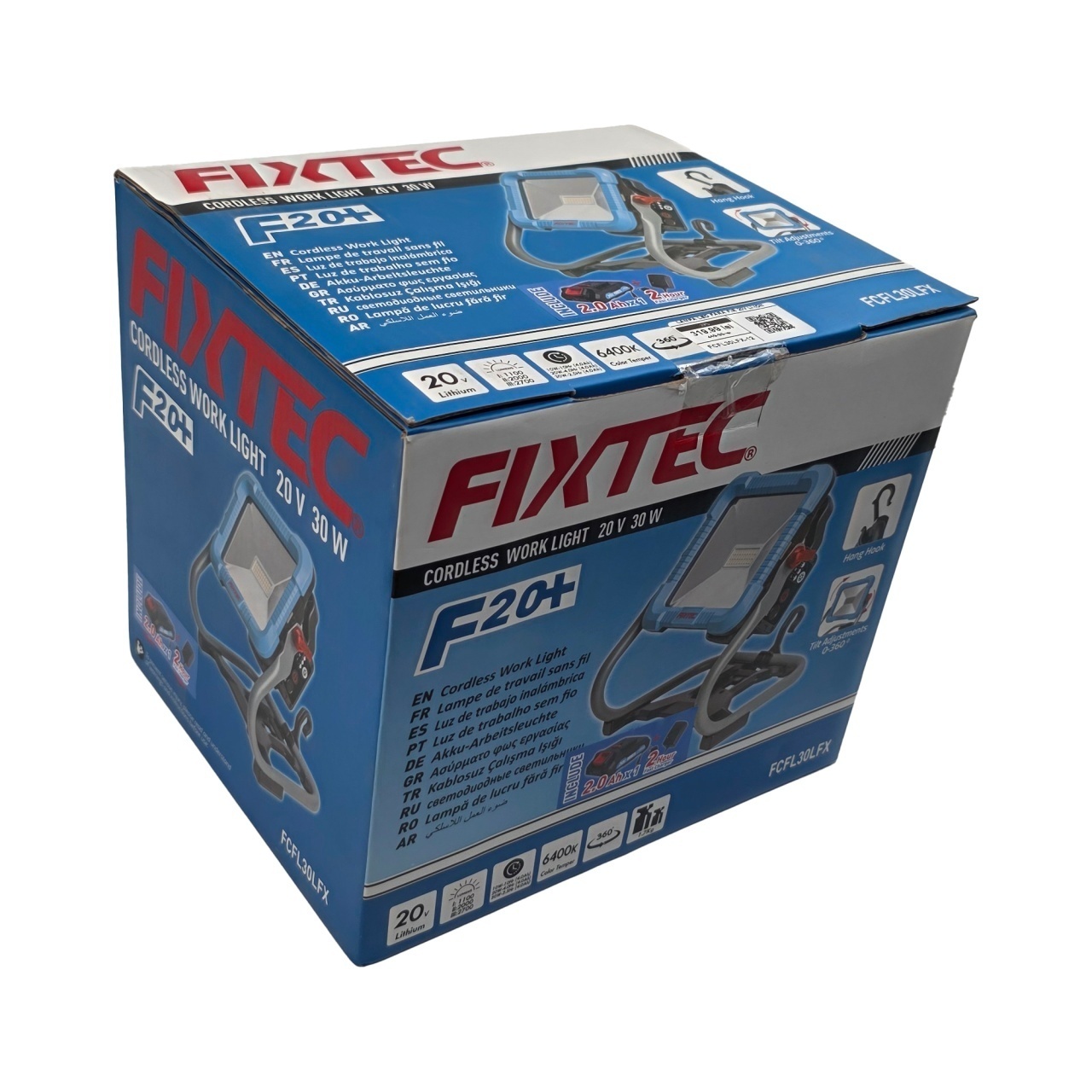 Lampa LED Portabila FIXTEC 20V cu Baterie Li-Ion, Fara Cablu - 3 | YEO