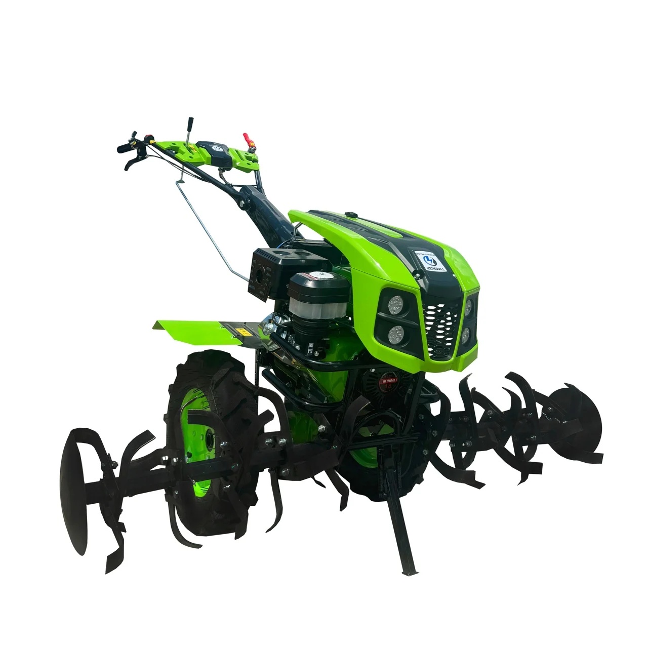 Motocultor 18CP Benzina cu remorca, ulei motor, transmisie + 2 pluguri - 1 | YEO