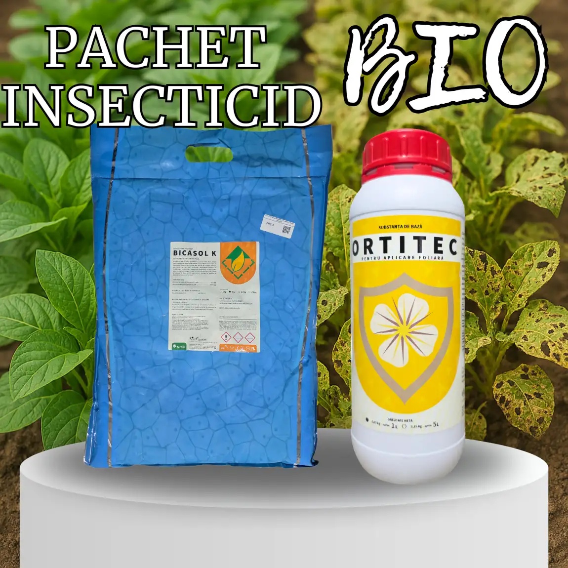 Pachet Insecticid BIO Ortitec + Bicasol K 1L + 1KG