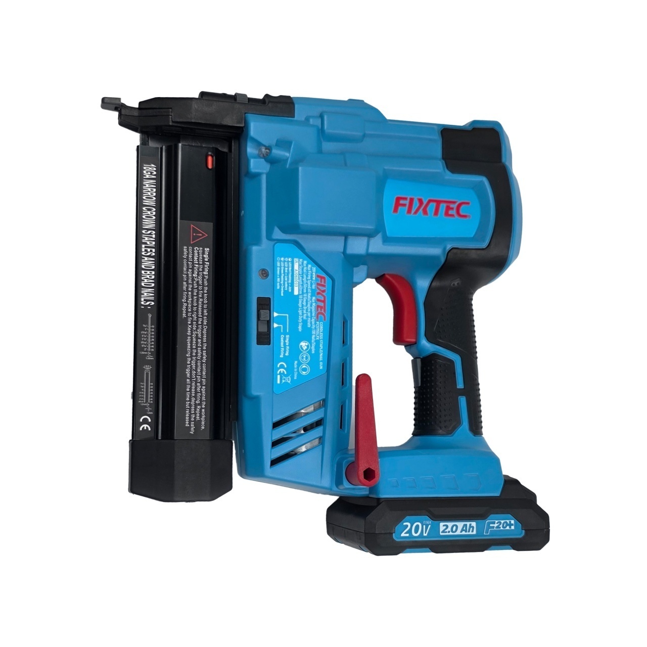 Pistol de Cuie si Capse FIXTEC 20V Li-Ion fara Fir 2 Inch