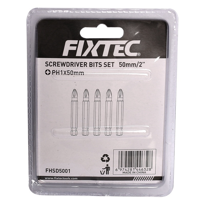 Set 5 biti magnetici PH1 FIXTEC S2 50 mm - 3 | YEO