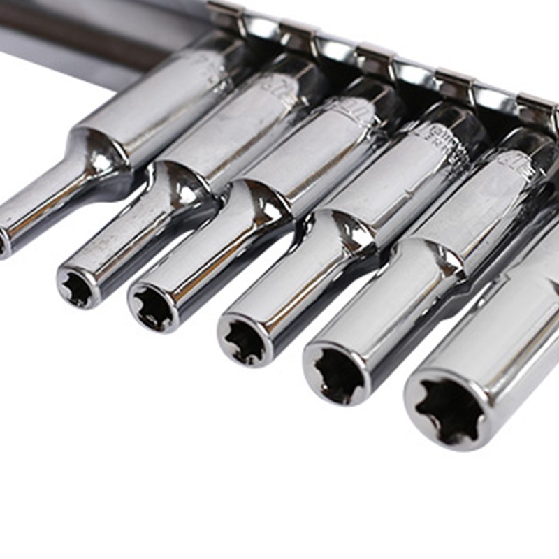 Set FIXTEC 6 tubulare Torx externe 1/4″ E4‑E10 - 2 | YEO