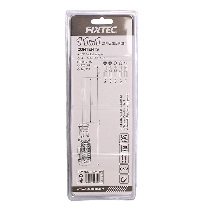 Set surubelnita 11-in-1 FIXTEC cu design ergonomic - 1 | YEO