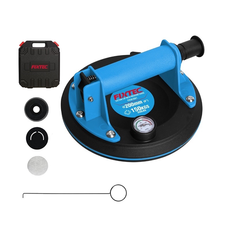 Ventuza FIXTEC cu manometru, 200mm, capacitate 150kg - 2 | YEO