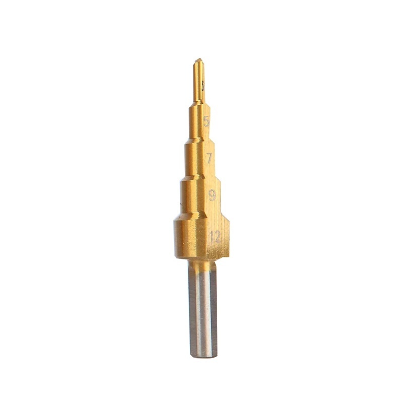 Burghiu etajat FIXTEC 4-12 mm HSS cu strat de titan - 1 | YEO