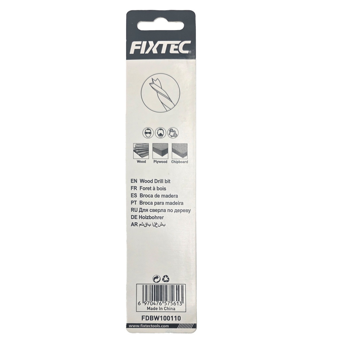 Burghiu lemn spiral FIXTEC 11 mm x 142 mm - 1 | YEO