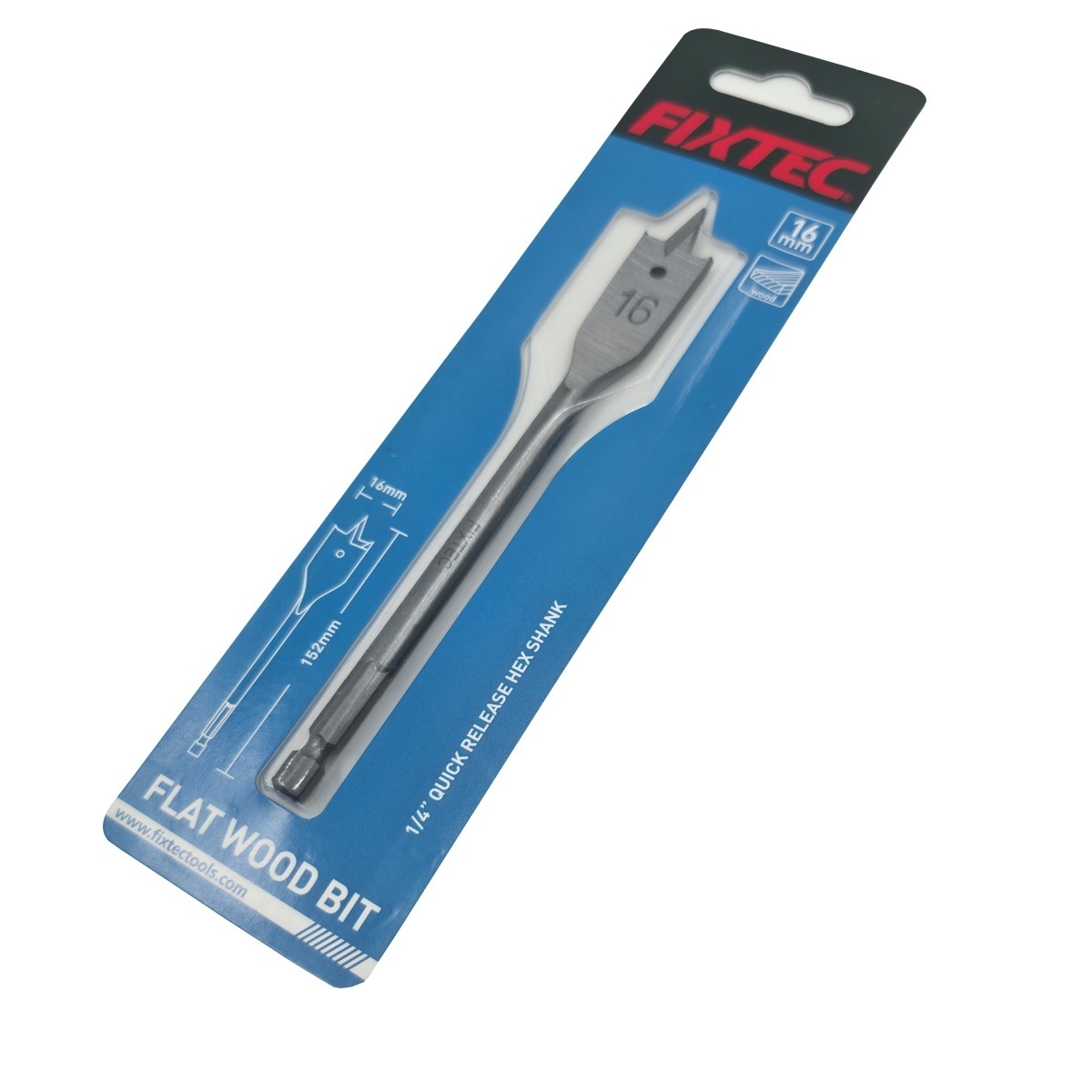Burghiu paletar pentru lemn FIXTEC 16 mm x 152 mm - 1 | YEO