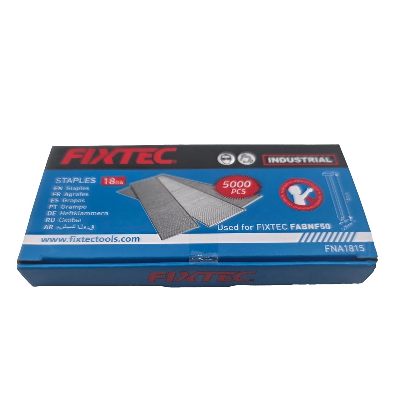 Capse pentru Pistol Pneumatic FIXTEC GA-18 1.25×1.0×15 mm, set 5000 - 1 | YEO