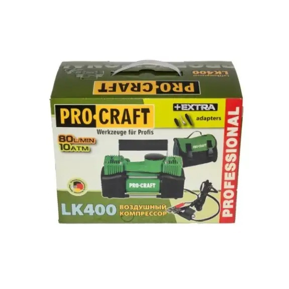 Compresor pentru masina Procraft LK400, 25A, 80 l/min, 25 bari, 276W - 1 | YEO