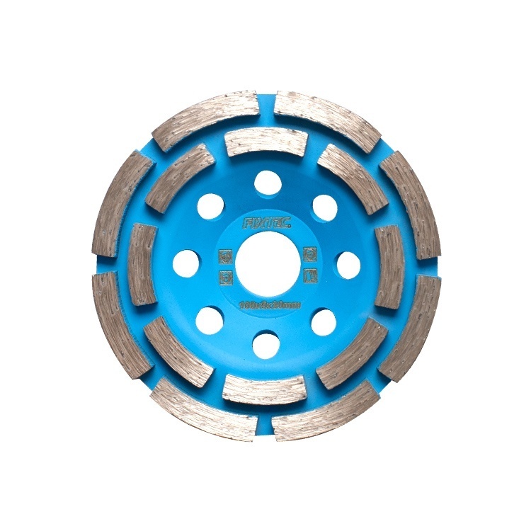 Disc diamantat segmentat FIXTEC 100 mm cu grosime 5 mm pentru beton