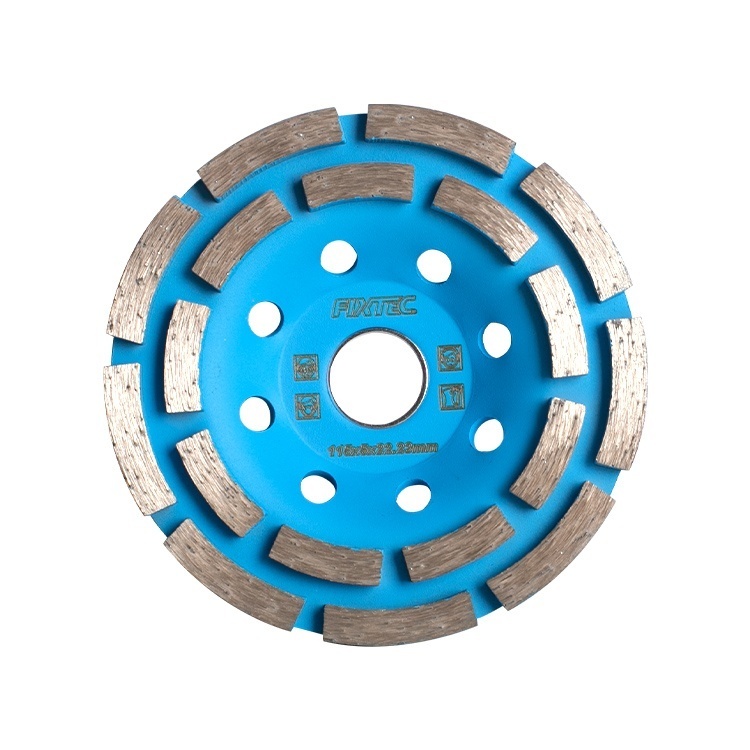 Disc diamantat segmentat FIXTEC 100 mm cu grosime 5 mm pentru beton - 1 | YEO