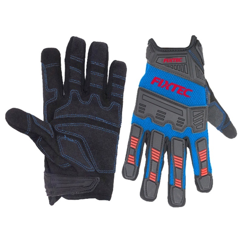 Manusi de lucru FIXTEC XL, cu varfuri pentru ecrane tactile si protectie TPR