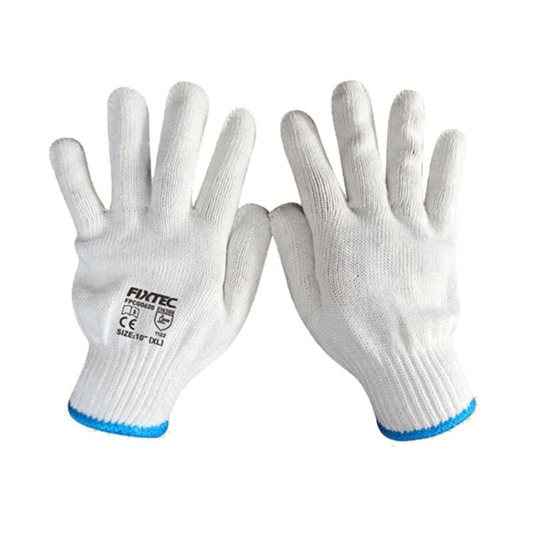 Manusi tricotate din bumbac pentru munca FIXTEC 10