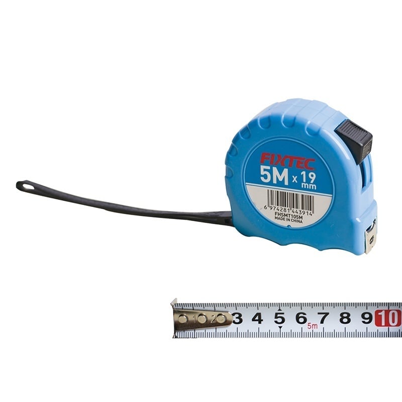 Ruleta FIXTEC 7.5 metri x 25 mm cu banda metalica si sistem autolock - 1 | YEO