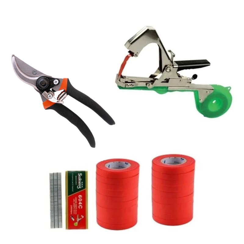 Set legat vie: aparat cu capse + foarfeca EvoTools 200mm