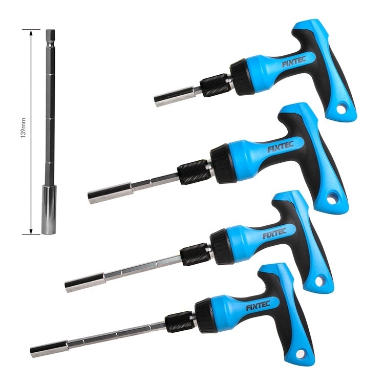 Trusa FIXTEC cu clichet T-handle, 47 de unelte CR-V - 1 | YEO