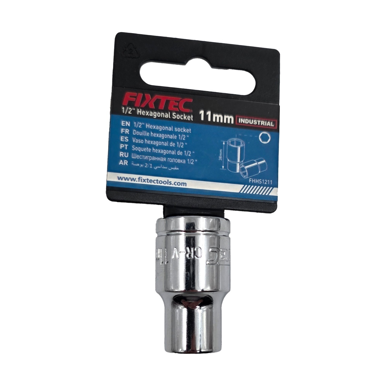 Cap Hexagonal Tubular Fixtec 1/2" 11x38 mm