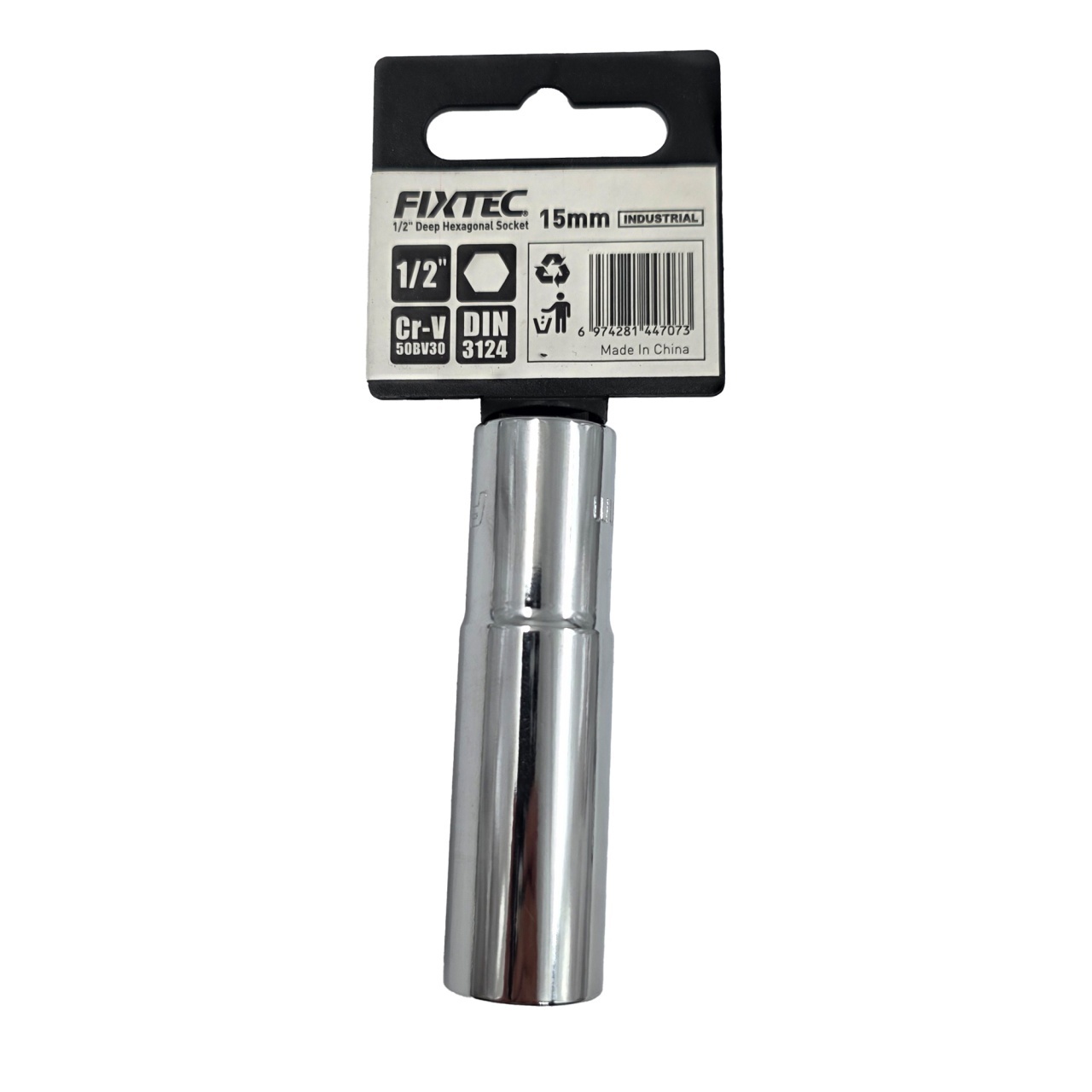 Cap tubular impact 15 mm FIXTEC, antrenare 1/2 - 1 | YEO