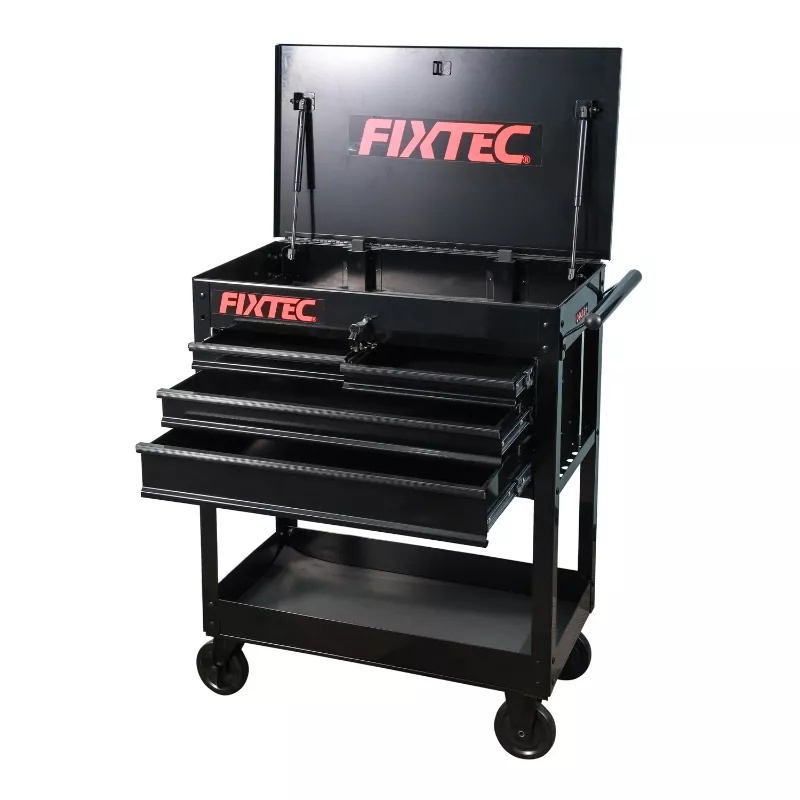 Carucior pentru scule FIXTEC cu 4 sertare si roti - 1 | YEO