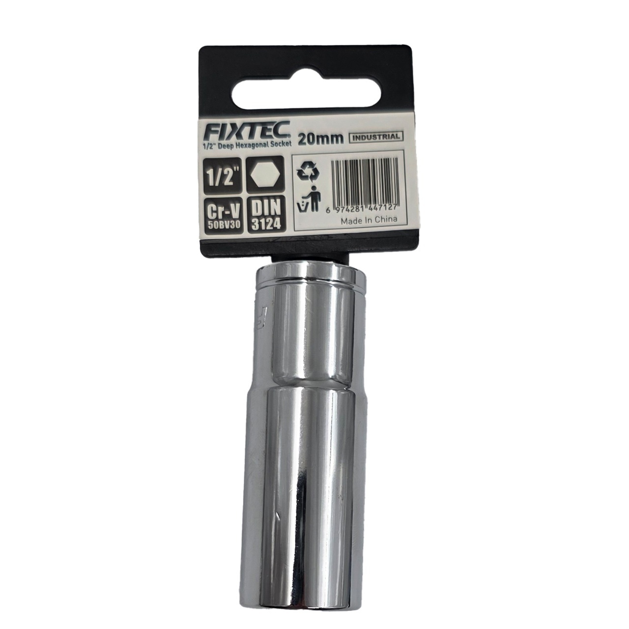 Cheie tubulara de impact 20 mm, FIXTEC, cu antrenare 1/2 - 2 | YEO