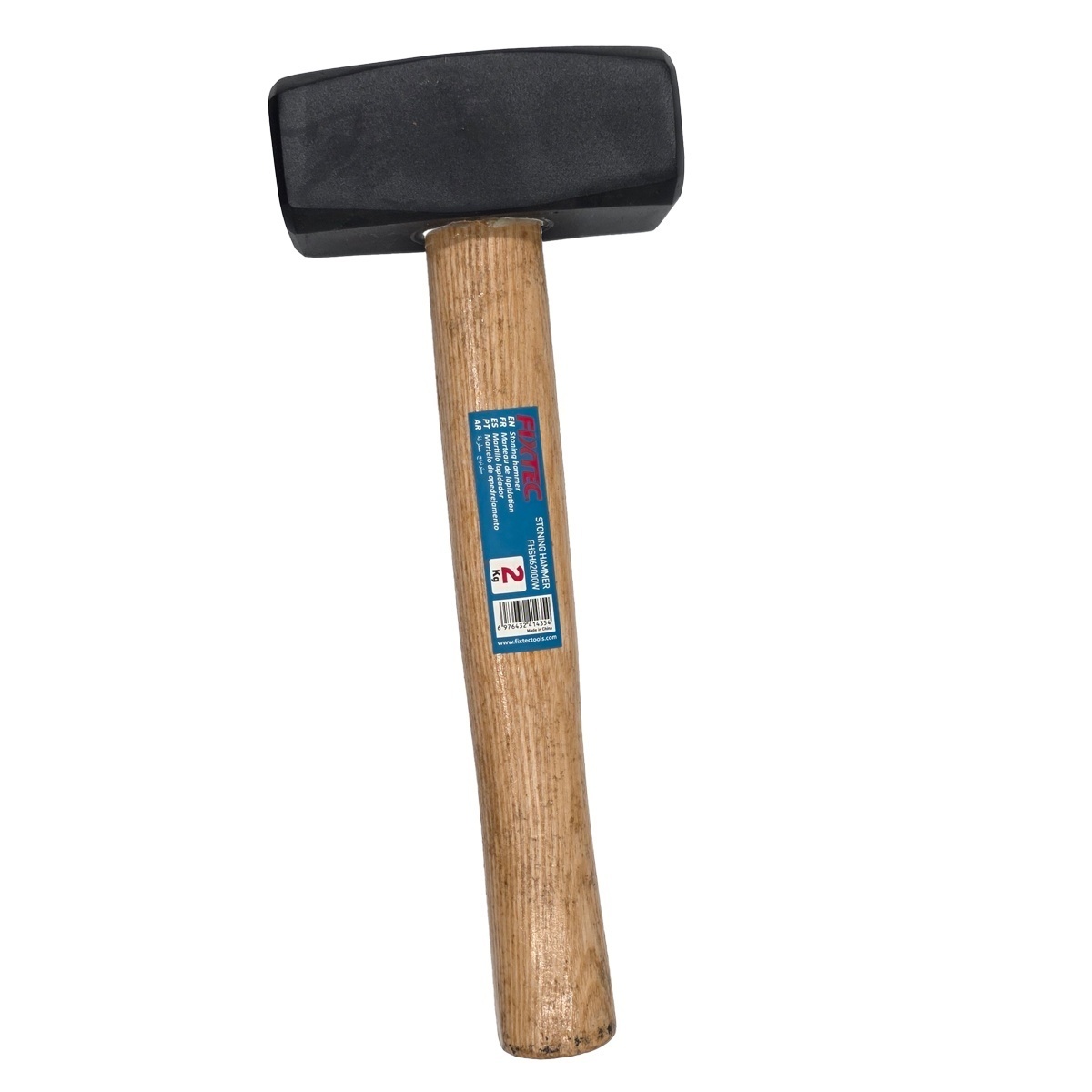 Ciocan pentru piatra FIXTEC 2000G cu maner din lemn