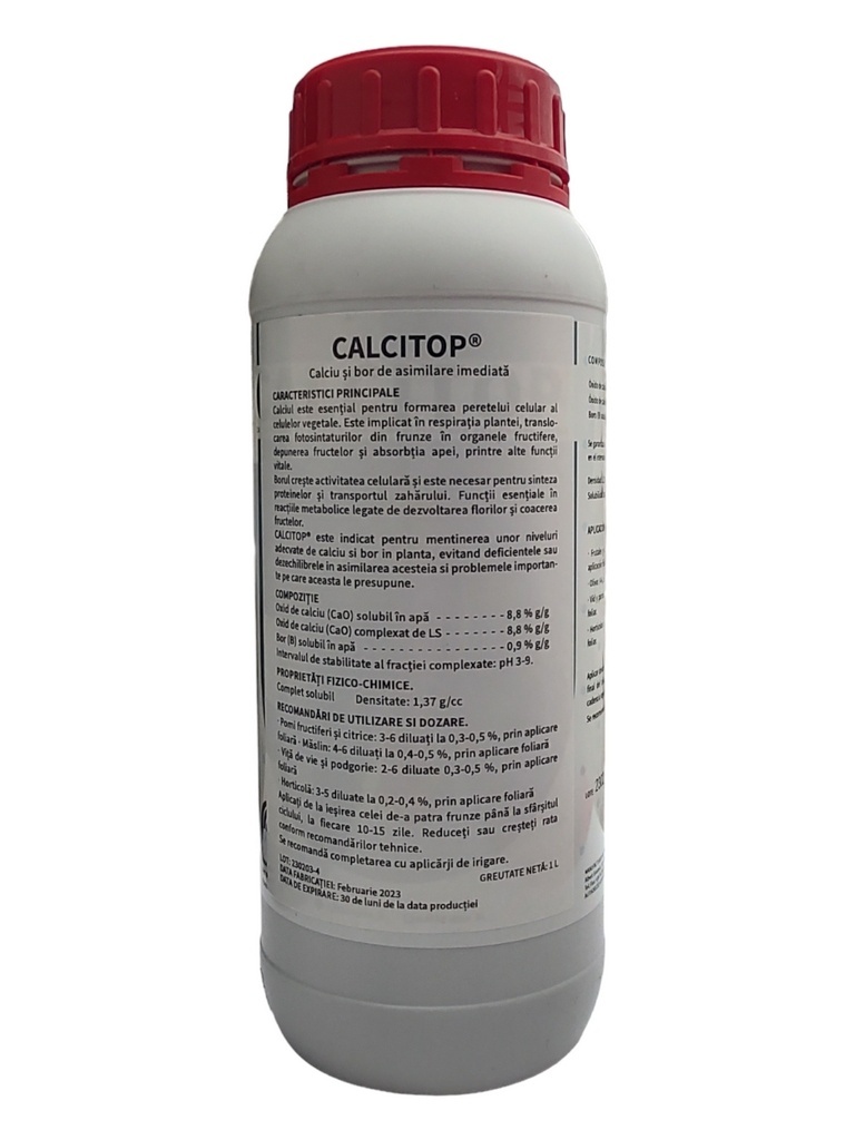 Corector Calciu+Bor - Absorbție Rapidă- CALCITOP 5L
