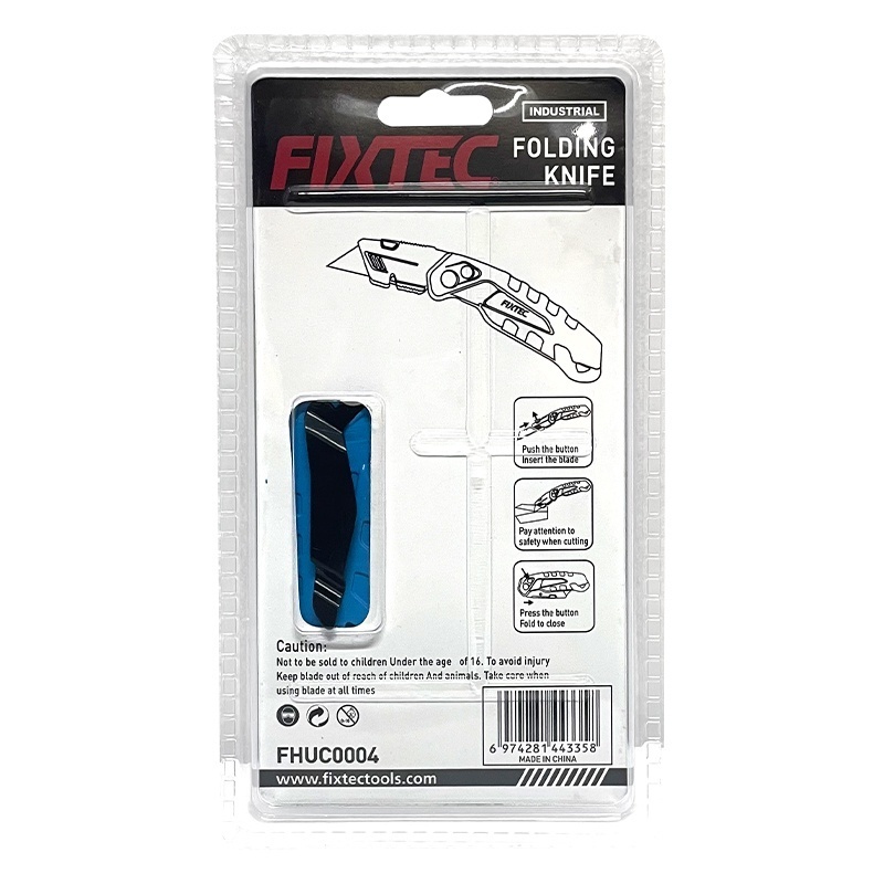 Cutit pliabil din aluminiu 19 mm cu 6 lame de schimb - 2 | YEO