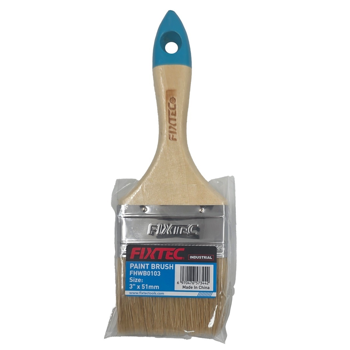 Pensula pentru vopsit FIXTEC cu maner din lemn 3