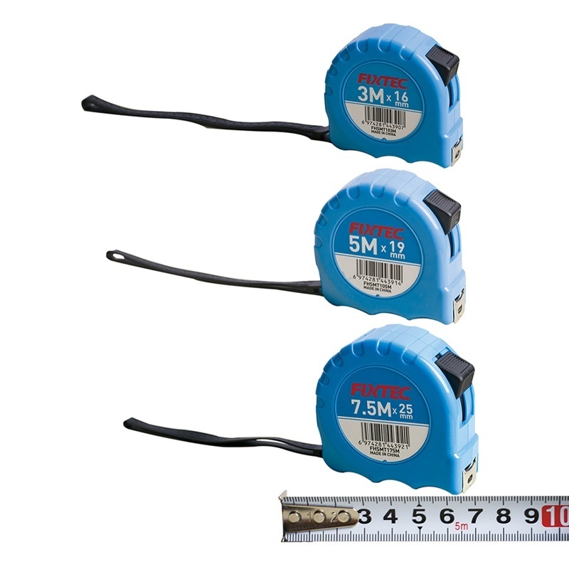 Ruleta FIXTEC 7.5 metri x 25 mm cu banda metalica si sistem autolock - 2 | YEO