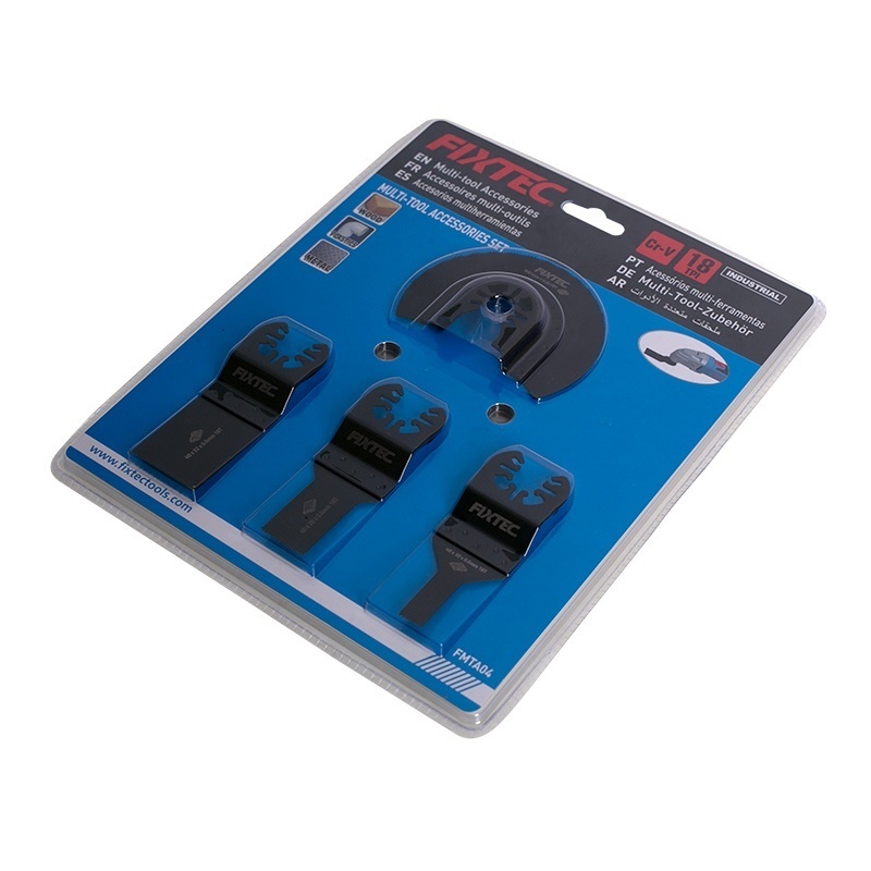 Set 4 Piese FIXTEC FMTA04 pentru Unelte Multifunctionale – Taiere Materiale Lemnoase - 2 | YEO