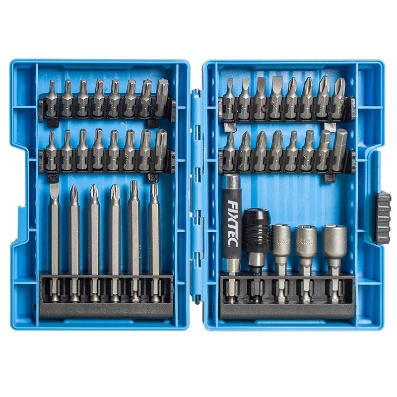 Trusa 43 piese biti FIXTEC, cutie din plastic