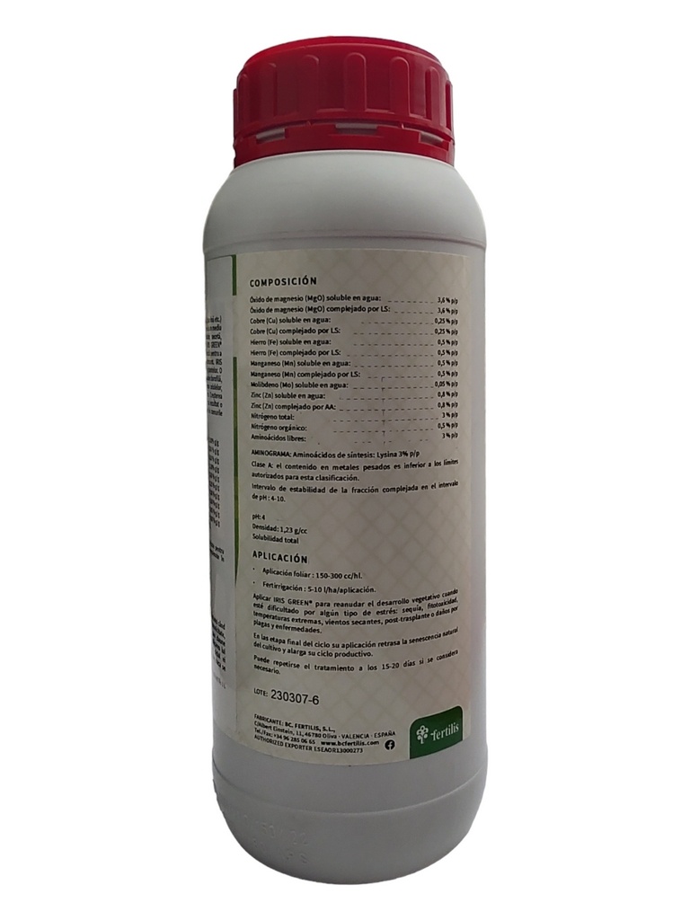 Biostimulator - Creștere Flux al Sevei - IRIS GREEN - 1 | YEO