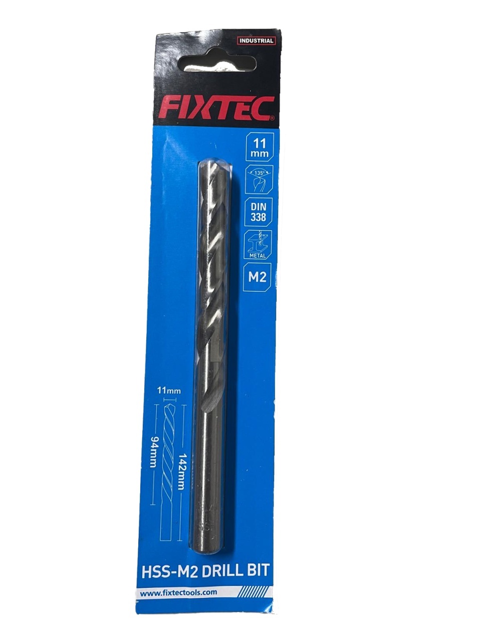 Burghiu pentru metal HSS-M2 FIXTEC 11 mm x 142 mm