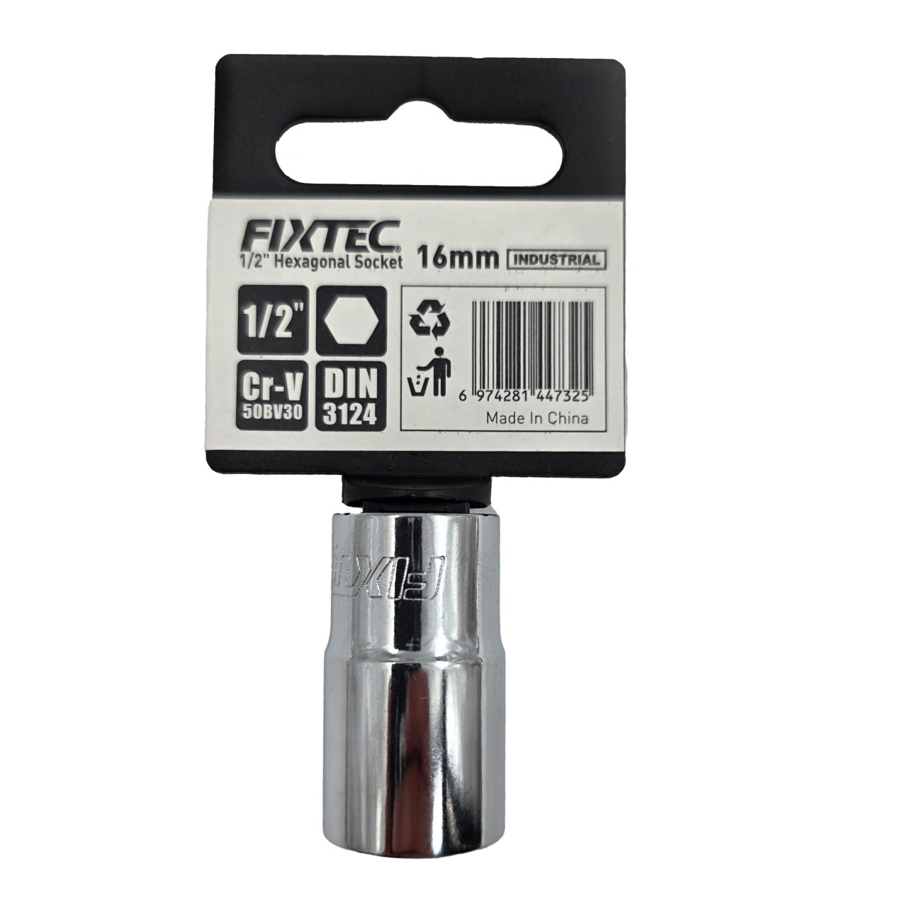 Cap tubular impact 16 mm, FIXTEC, cuplaj 1/2 - 2 | YEO