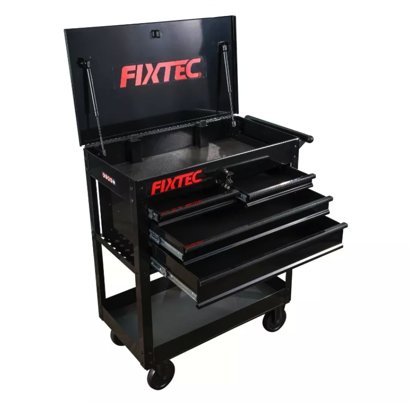 Carucior pentru scule FIXTEC cu 4 sertare si roti - 2 | YEO