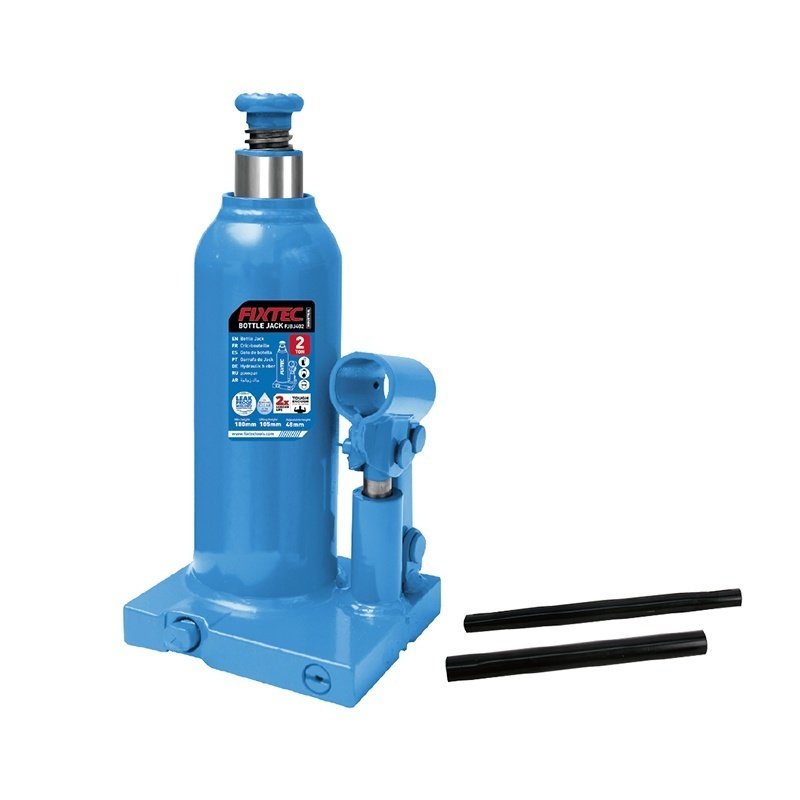 Cric hidraulic FIXTEC 2 tone, model tip sticla, carcasa sudata