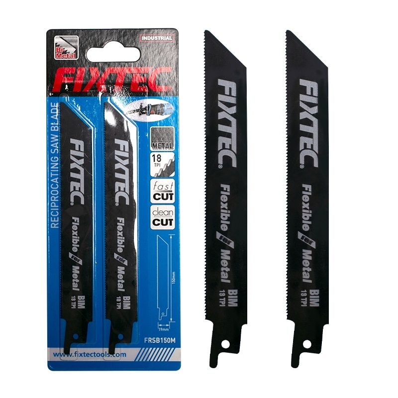 Lama sabie FIXTEC FRSB150M pentru taiere metal – 150mm, Bi-Metal, 18 TPI