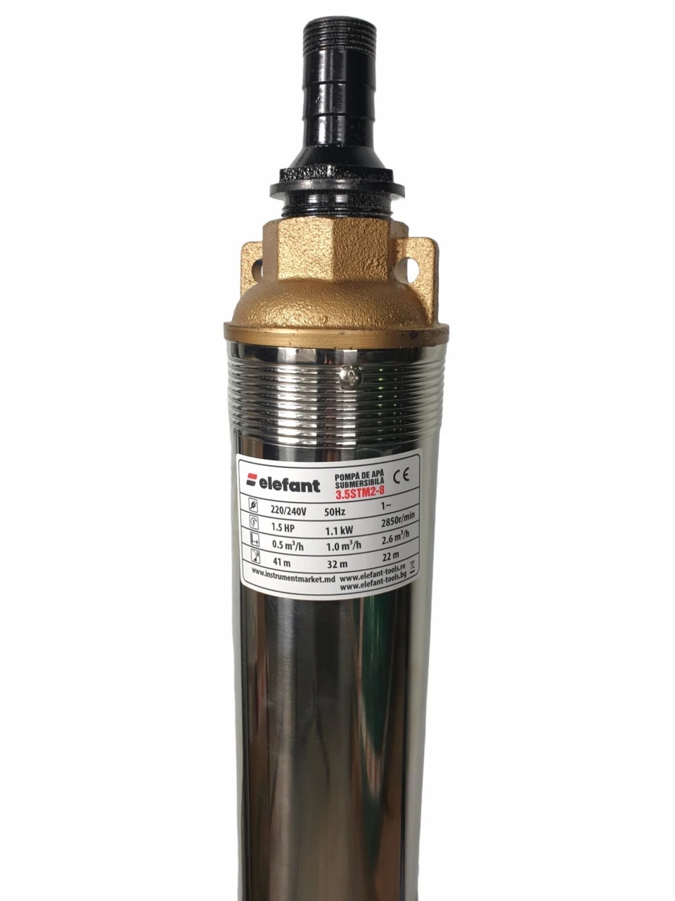 Pompa submersibila electrica 1000W, Elefant 3.5STM2-8 - 1 | YEO
