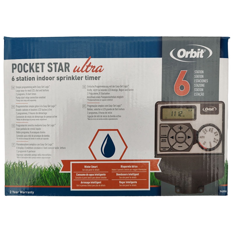Programator pe 6 zone pentru irigat, Orbit Pocket Star Ultra - 1 | YEO