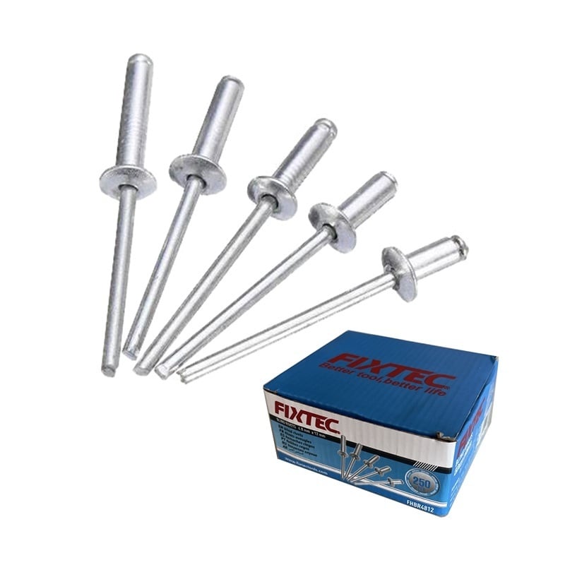 Set 500 nituri aluminiu FIXTEC 3.2 x 10 mm