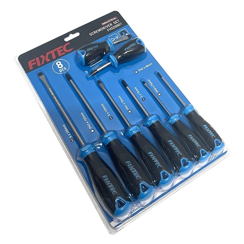 Set 8 surubelnite profesionale FIXTEC cu maner soft dublu strat - 2 | YEO