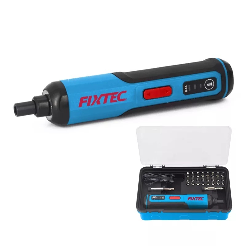 Surubelnita electrica FIXTEC 4V cu baterie reincarcabila 1500mAh Li-ion, lumina LED, cablu USB-C 1.5m