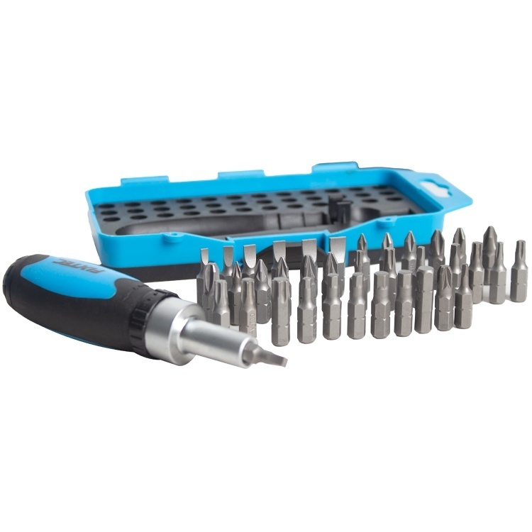 Trusa cu 38 de piese surubelnita cu mecanism clichet FIXTEC CR‑V - 3 | YEO
