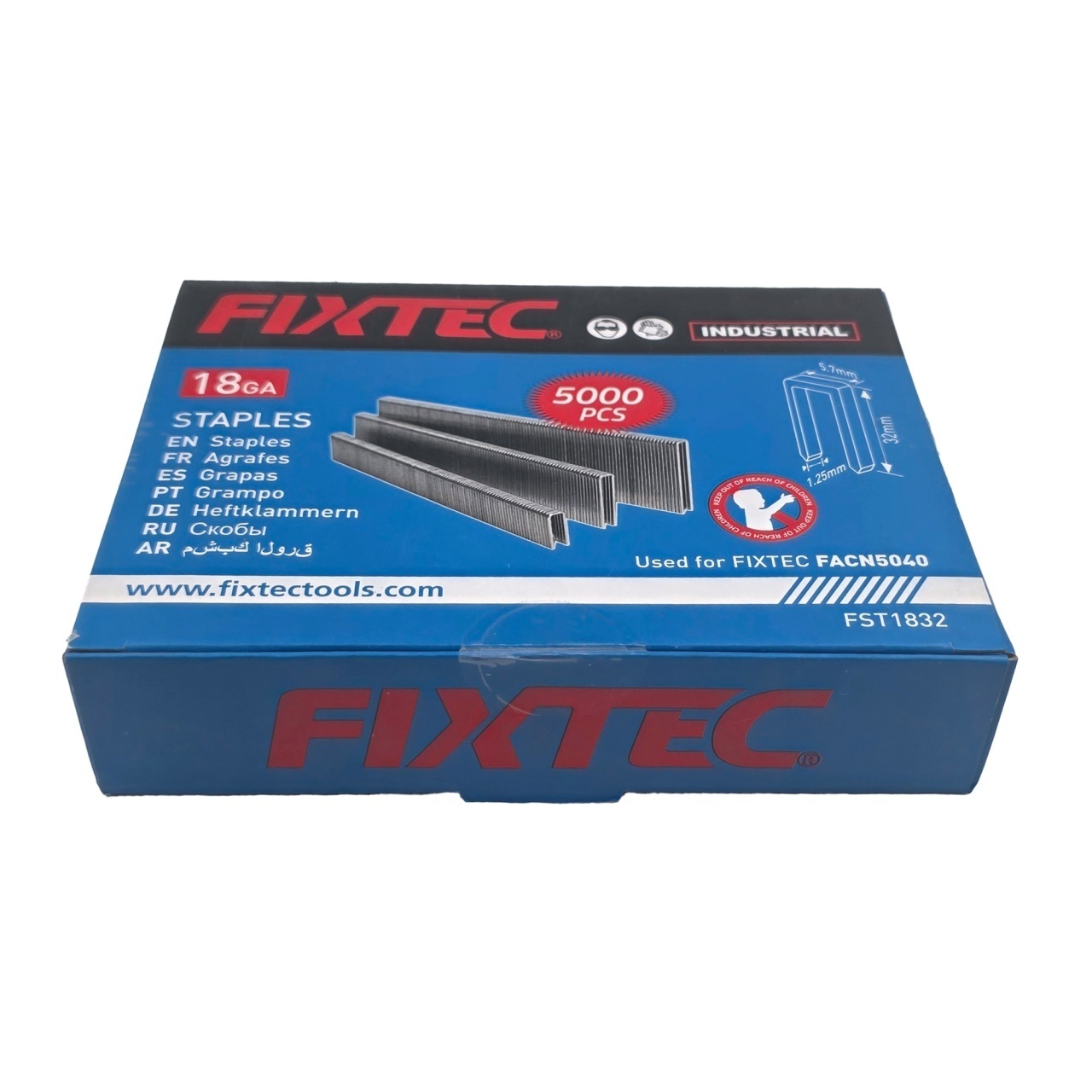 Capse Grapa FIXTEC GA-18, 5.7 x 32 mm, set 5000 buc - 1 | YEO