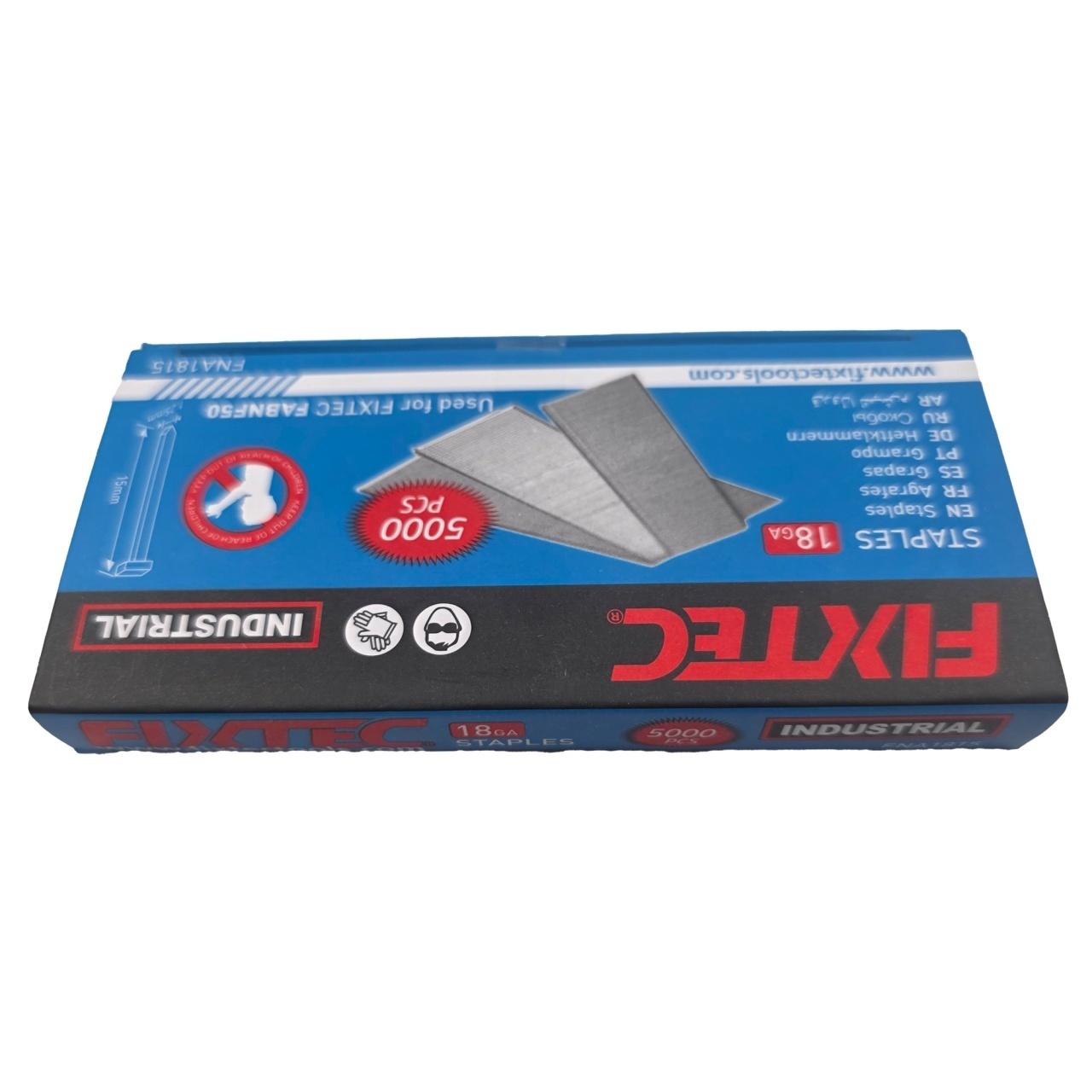 Capse pentru Pistol Pneumatic FIXTEC GA-18 1.25×1.0×15 mm, set 5000 - 2 | YEO